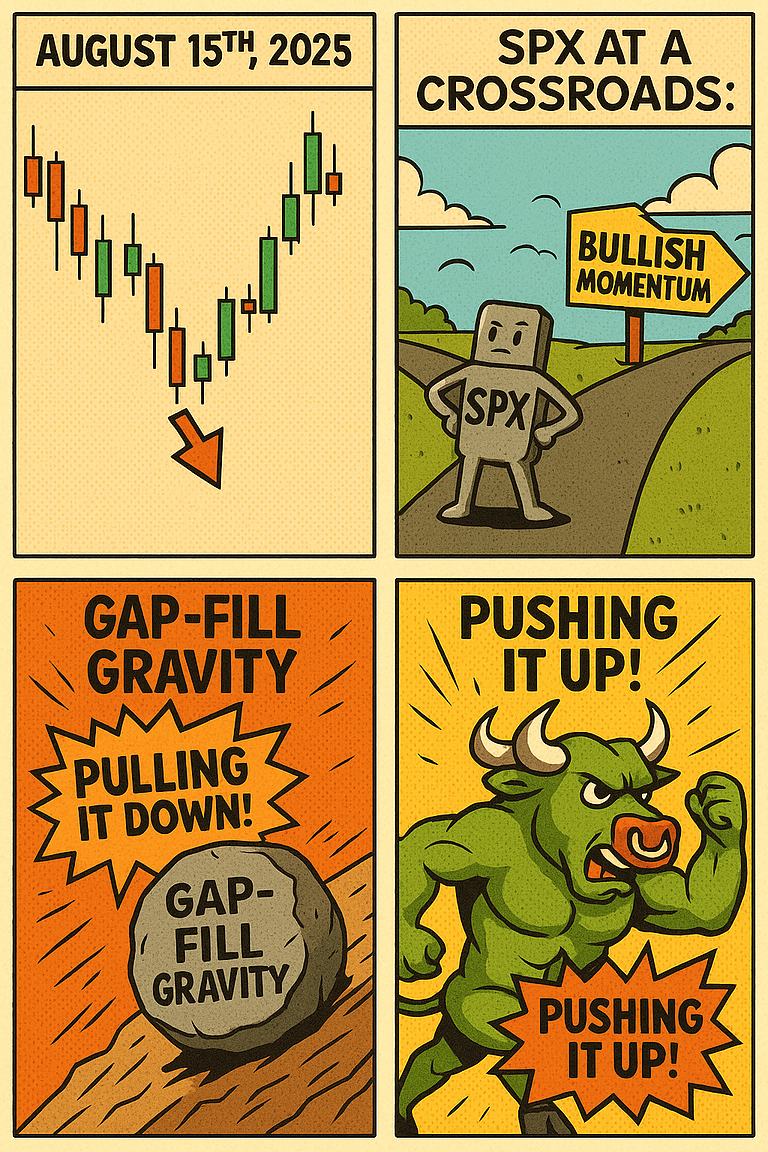 how to trade trade SPX August 15 2025